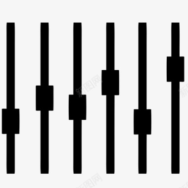 滑块音频均衡器图标图标