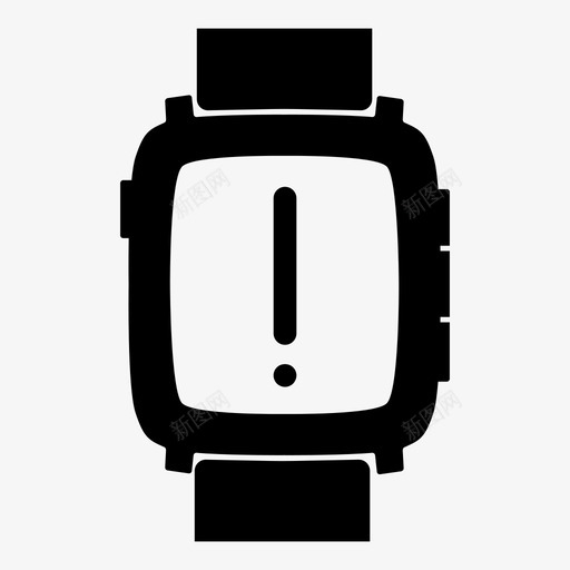 卵石时间警告iwatch智能手表图标svg_新图网 https://ixintu.com iwatch 卵石时间警告 智能手表 状态