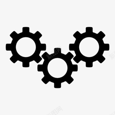 齿轮箱车轮工艺图标图标