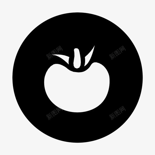 柿子食用新鲜图标svg_新图网 https://ixintu.com 健康 新鲜 柿子 水果 食用