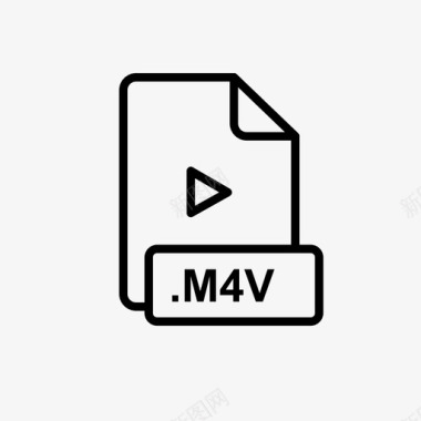 m4v文件文件维护文件图标图标