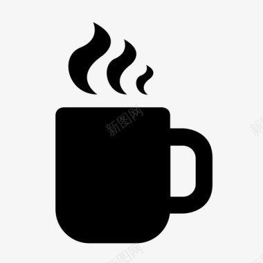 咖啡杯茶杯马克杯图标图标