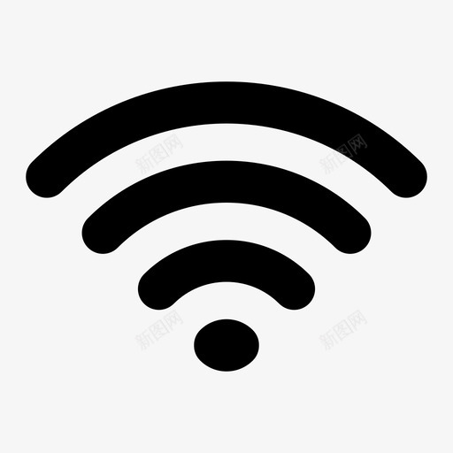 wifiwi-fi波形图标svg_新图网 https://ixintu.com wi-fi wifi 互联网 信号 收音机 无线 波形 网络 连接 通信