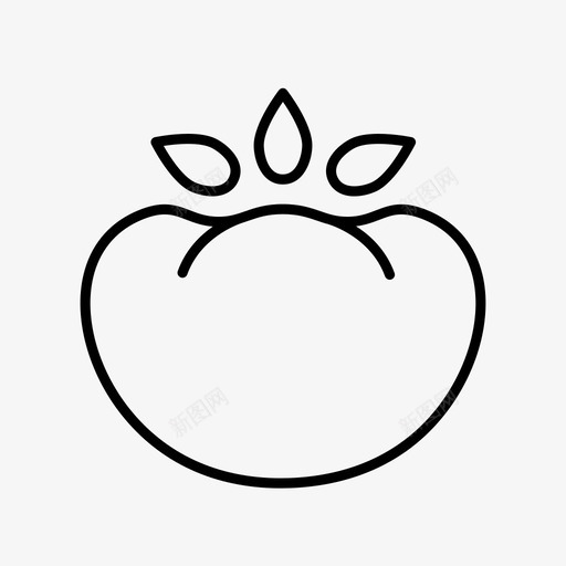 番茄蔬菜根图标svg_新图网 https://ixintu.com 农产品 天然 成套蔬菜 根 植物 烹饪 番茄 花园 蔬菜 配料 食品