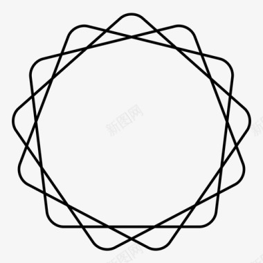 螺旋形几何线条图标图标