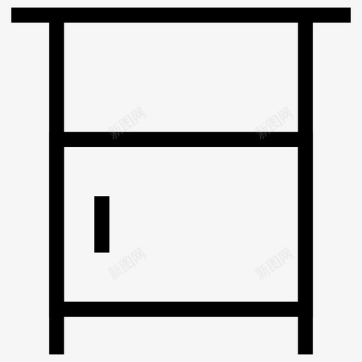 衣柜橱柜壁橱图标svg_新图网 https://ixintu.com 壁橱 家具 带抽屉的桌子 抽屉 橱柜 衣柜