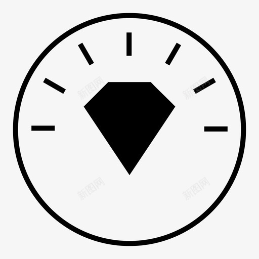 钻石闪亮珍贵图标svg_新图网 https://ixintu.com 发光 奢华 宝石 珍贵 珠宝 石头 钻石 闪亮
