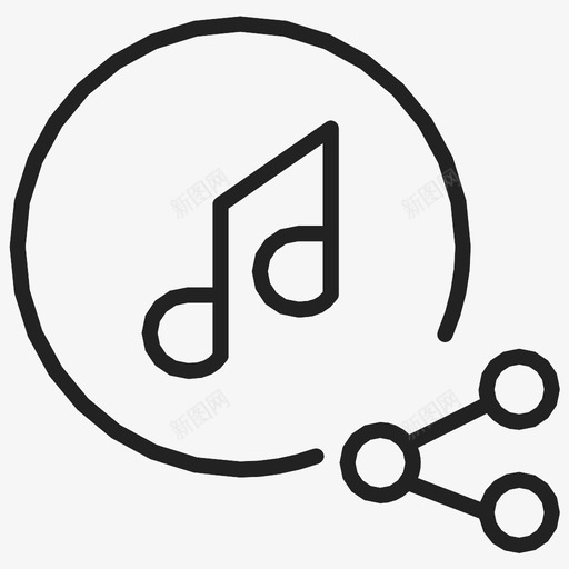 音乐声音歌曲图标svg_新图网 https://ixintu.com mp3 分享 唱歌 声音 拉拉 播放列表 歌曲 活动 舞蹈 连接 音乐