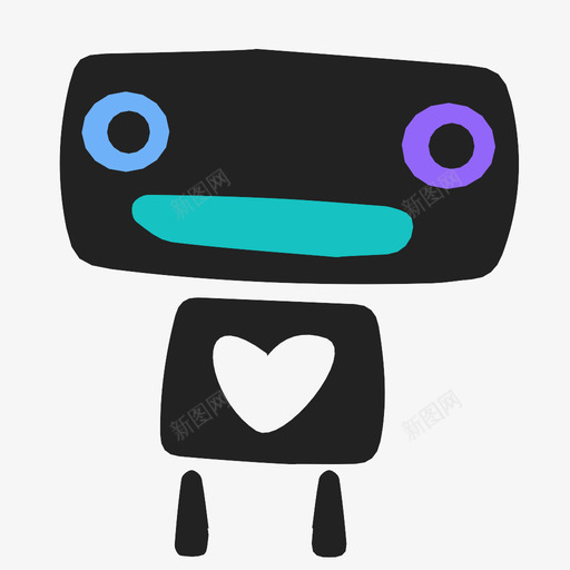 怪物角色生物图标svg_新图网 https://ixintu.com 友谊 可爱 心 怪物 机器人 爱 爱机器人 生物 角色