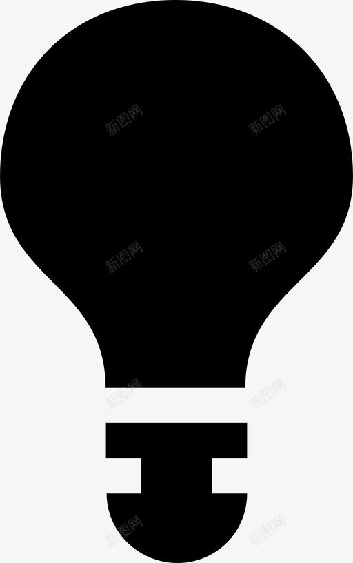 灯泡明亮的发光的图标svg_新图网 https://ixintu.com 发光的 想法 明亮的 温暖 灯泡 照明 看