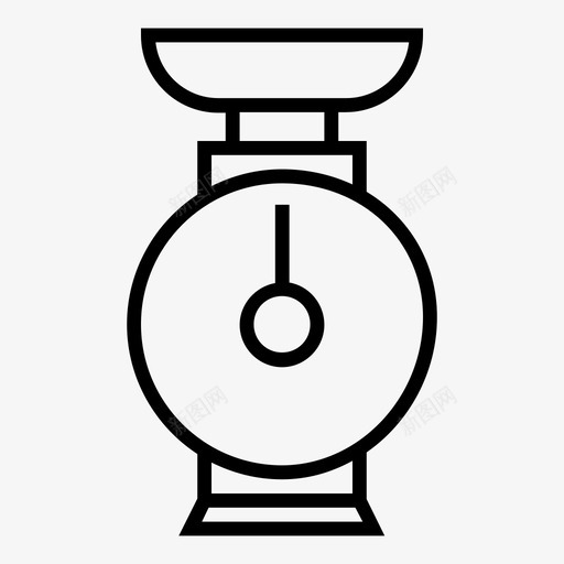 秤厨房秤质量图标svg_新图网 https://ixintu.com 仪表 千克 厨房秤 秤 质量 配方 重量差 量具