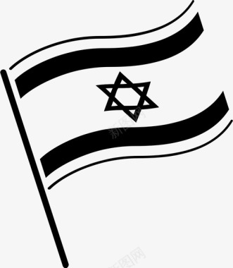 以色列国旗代表国家符号图标图标