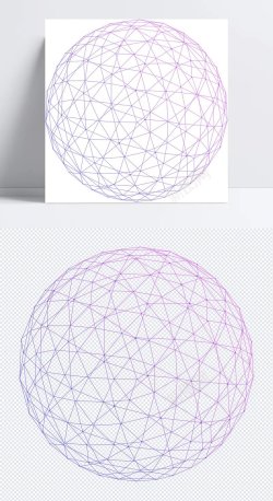 多边形球线体科技商务球科技商务球装饰商务点线效果特效装饰球高清图片