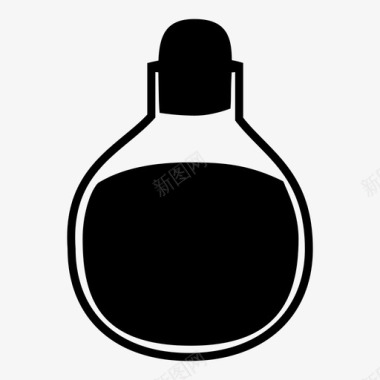 瓶子毒素有毒图标图标