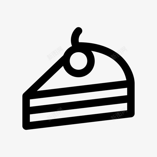 蛋糕甜点点心图标svg_新图网 https://ixintu.com 材料 樱桃 派 点心 物品 甜点 生日 蛋糕 酸橙 钥匙 食物