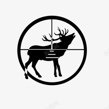 打猎猎鹿图标图标