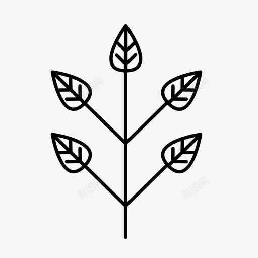 分支印度叶图标svg_新图网 https://ixintu.com 公园 分支 印度 叶 天然 有机 植物 自然 装饰