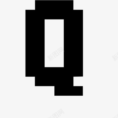 q像素字母7x高图标图标