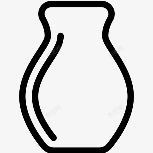 花瓶展示花图标svg_新图网 https://ixintu.com 展示 支架 植物 物体线图标 罐子 花 花瓶
