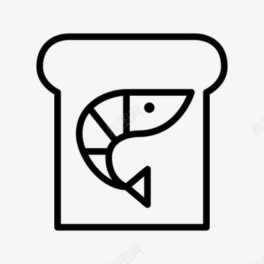 三明治虾三明治食品虾三明治瑞典哥德堡图标图标