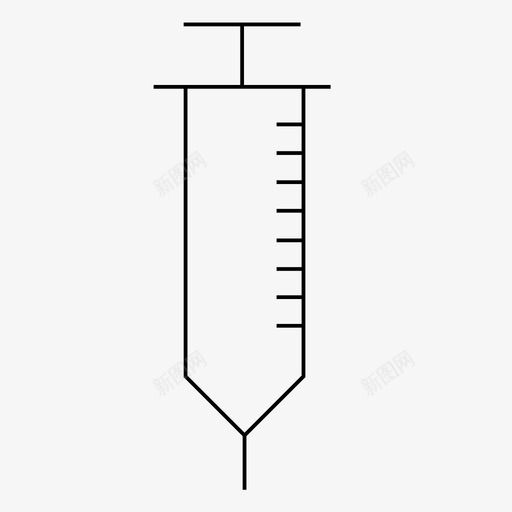 注射器医生卫生图标svg_新图网 https://ixintu.com 医生 医用细线 医疗 医院 卫生 注射 注射器 疫苗 药品