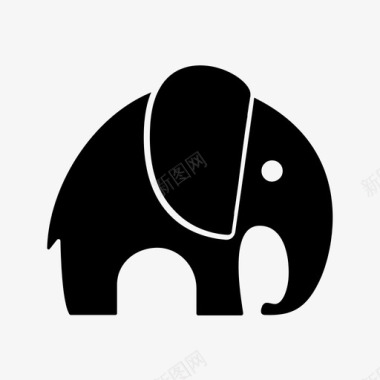 大象非洲耳朵图标图标
