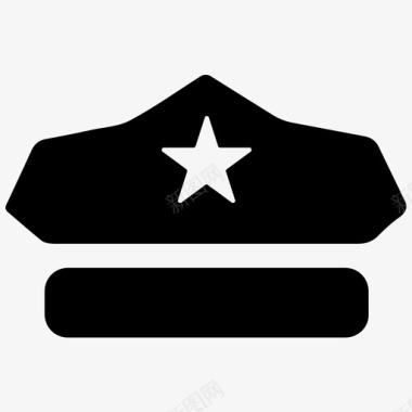 警帽警官执法图标图标