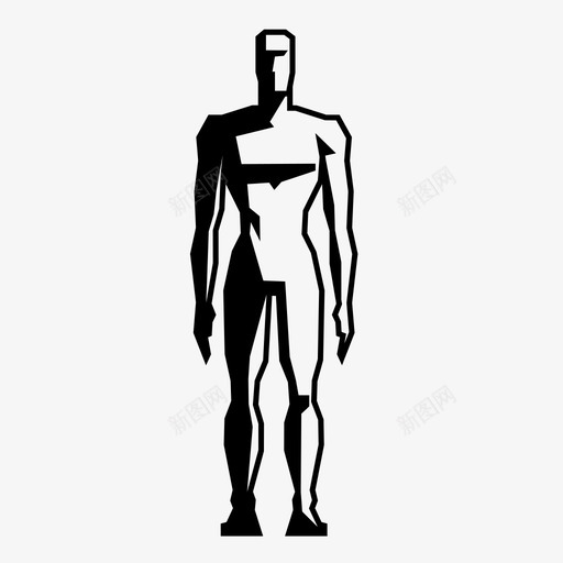 男人光肌肉图标svg_新图网 https://ixintu.com 人 光 影子 打开 男人 站起来 肌肉