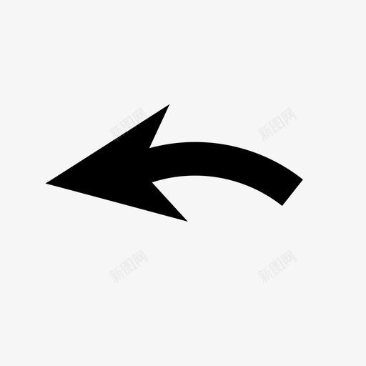 左路标反向图标svg_新图网 https://ixintu.com 上一个 反向 左 左箭头 标记 路径 路标 返回