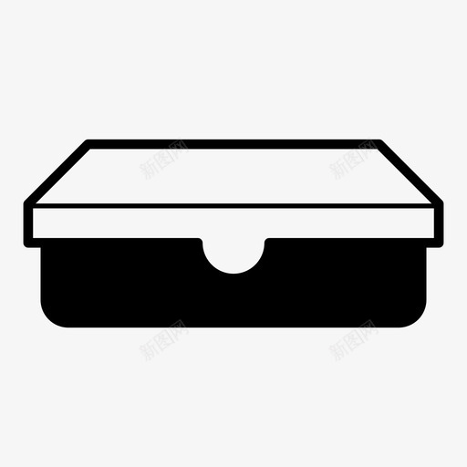 盒子待用储藏图标svg_新图网 https://ixintu.com 储藏 剩菜 包装 容器 待用 支架 桌子 特百惠 盒子 盖子