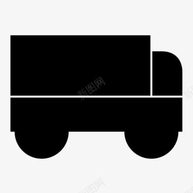 小型移动卡车图标图标