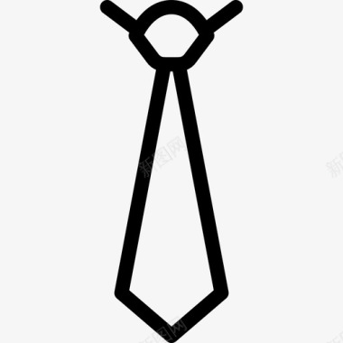领带衣服配件系列图标图标