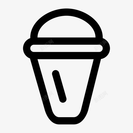 奶昔甜品点心图标svg_新图网 https://ixintu.com 冰淇淋 冷冻食品 奶昔 点心 甜品 甜点 饮料和甜点