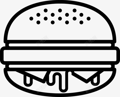 芝士汉堡麦当劳汉堡图标svg_新图网 https://ixintu.com 汉堡 烧烤 牛肉汉堡 美式 芝士汉堡 食品 麦当劳