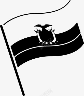 厄瓜多尔国旗符号南美洲图标图标