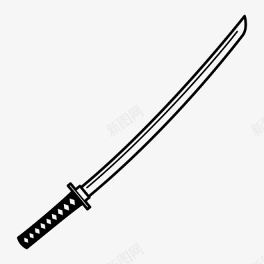 武士剑刀武器图标图标