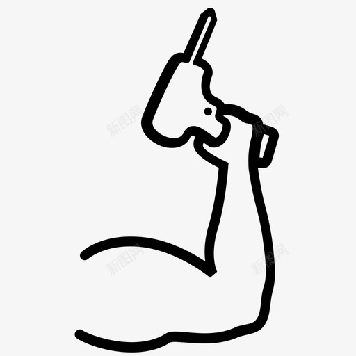 强壮的训练撕裂力量图标svg_新图网 https://ixintu.com getrdone 力量 单词 工具 强壮的东西 强壮的训练 撕裂 猛击 肌肉