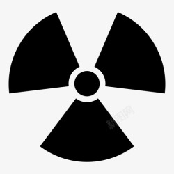 放射性物质辐射核反应保持防护图标高清图片