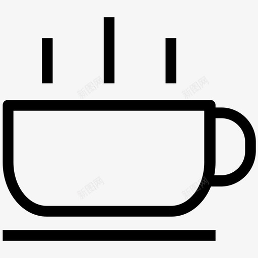 杯子茶杯蒸汽图标svg_新图网 https://ixintu.com 杯子 热咖啡 热茶 热饮 茶杯 茶碟 蒸汽