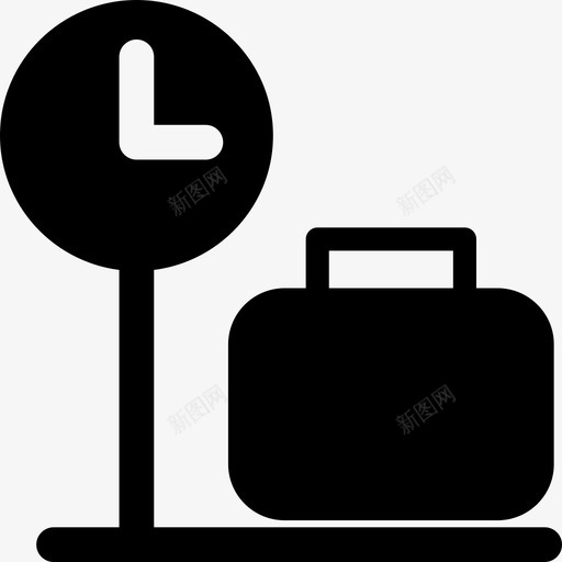 行李秤机场检重秤图标svg_新图网 https://ixintu.com 旅行车 机场 检重秤 称重机 行李秤 衡器