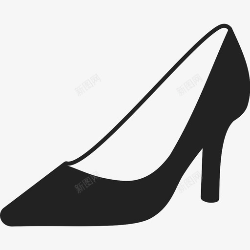 高跟鞋时尚专业图标svg_新图网 https://ixintu.com 不舒服 专业 工作 性感 时尚 鞋 高 高跟鞋