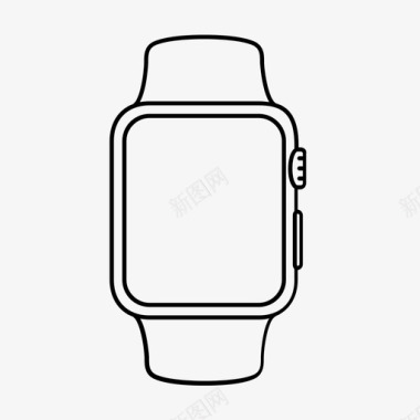 apple watch时钟技术图标图标