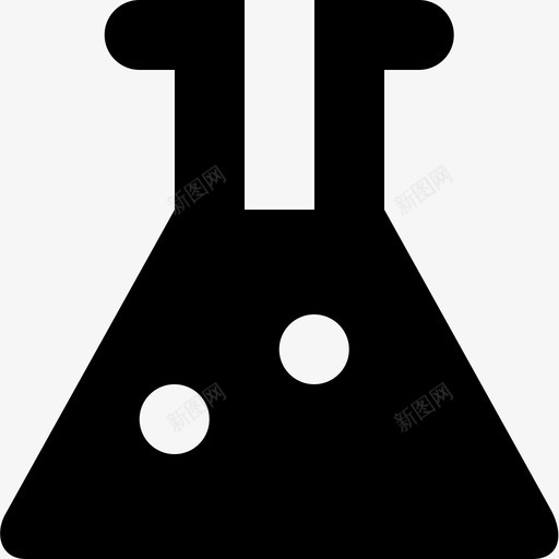 锥形烧瓶科学实验科学设备图标svg_新图网 https://ixintu.com 化学实验室设备 化学烧瓶 玻璃器皿 科学实验 科学设备 锥形烧瓶