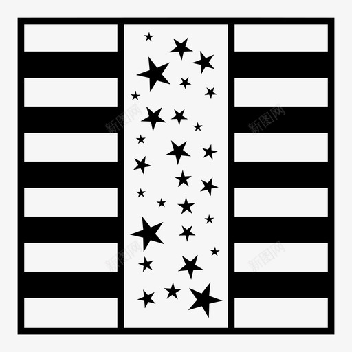 星星盒子礼物图标svg_新图网 https://ixintu.com 7月4日 星星 条纹 海报 盒子 礼品包装 礼物