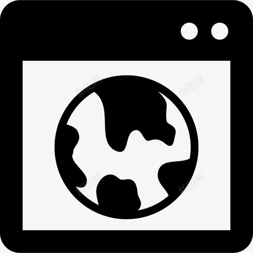 地球图像窗口界面基本应用图标svg_新图网 https://ixintu.com 地球图像窗口 基本应用 界面