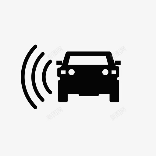 带传感器的汽车汽车自动化图标svg_新图网 https://ixintu.com 带传感器的汽车 汽车自动化图标