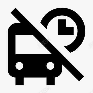 巴士取消巴士延误巴士图标图标