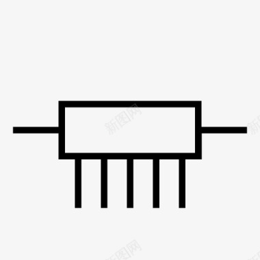 电阻器电气元件电子图标图标