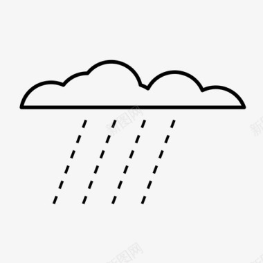 雨阵雨潮湿图标图标