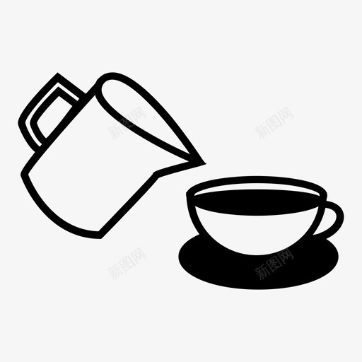 拿铁艺术爪哇浓缩咖啡图标svg_新图网 https://ixintu.com 咖啡 咖啡因 咖啡师 咖啡店 拿铁艺术 浓缩咖啡 爪哇 饮料